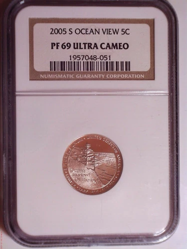 2005 S Ocean View Nickel NGC PF69 Ultra Cameo 5(C) #A115