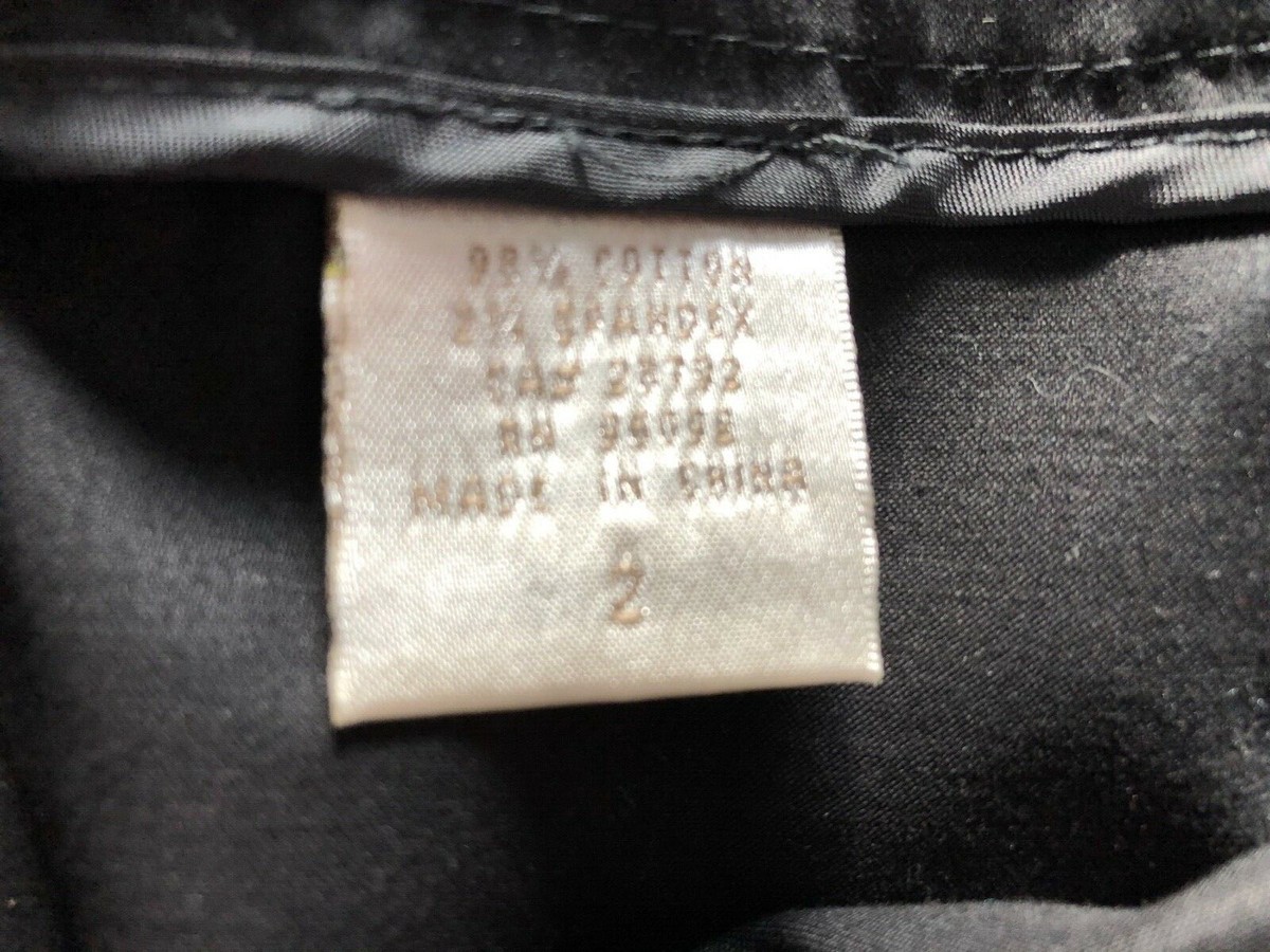 Kenar Women's Skirt Size 2 Black Cotton & Spandex Length 21” NWT