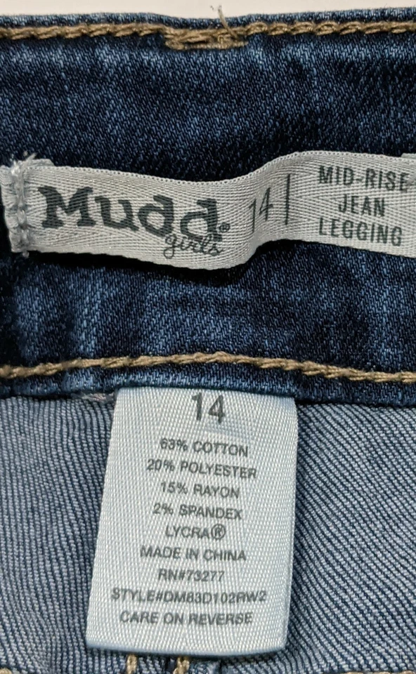 Mudd girls blue jeans pants size 14 - Image 4 of 4