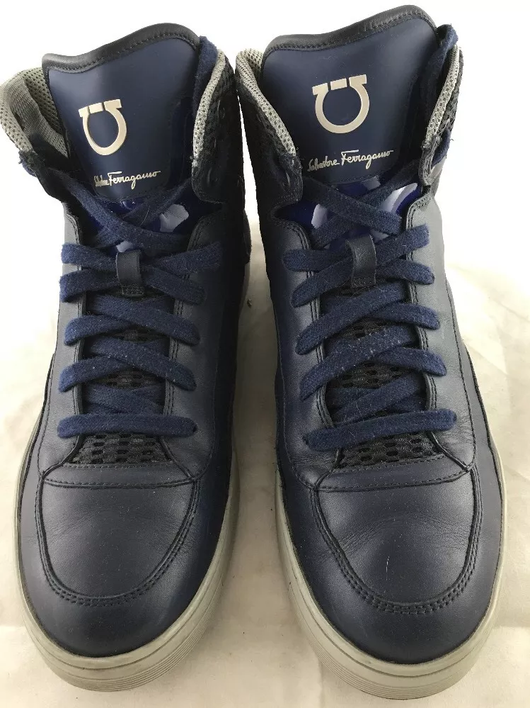 Ferragamo mens high top sneakers clearance