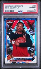 2023 TOPPS CHROME SAPPHIRE EDITION #171 BILAL COULIBALY ROOKIE RC PSA 10