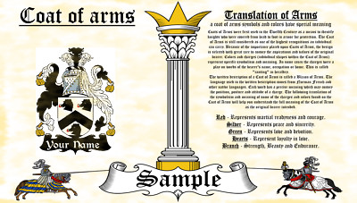 Laai-Liegner COAT OF ARMS HERALDRY BLAZONRY PRINT
