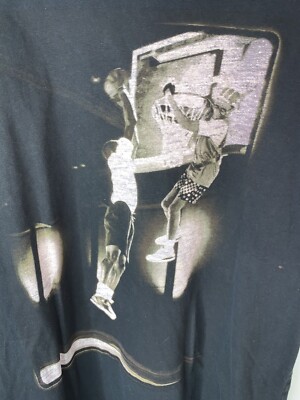Air Jordan T-Shirt Basketball Shot With Spike Lee, Black Size L | eBay