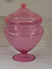 NEW CELEBRATE IT LARGE 12" PINK CANDY JAR EASTER CHRISTMAS VALENTINES