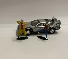Marty mcfly and doc brown back to the future bttf 2 1/64 car is not included