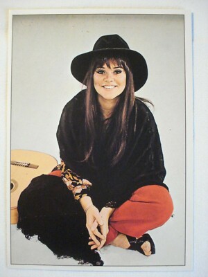 Aufkleber Mini-Poster STICKER PANINI POP STARS MELANIE JOAN BAEZ NANCY SINATRA