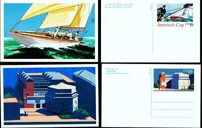 2x USA  1992/93 Ganzsachenpostkarten  !!  UX163/168 !! scott 3,50$ !!