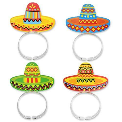 Fiesta Sombrero Party Hats Cinco De 