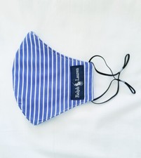 Handmade Repurposed Ralph Lauren Adult Cotton Face Mask