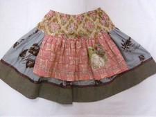 MATILDA JANE Westside Gretta in Calico apron skirt pink blue brown floral 6