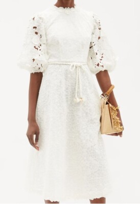 Zimmermann Lola Embroidered Midi Dress - USA size 4 | eBay