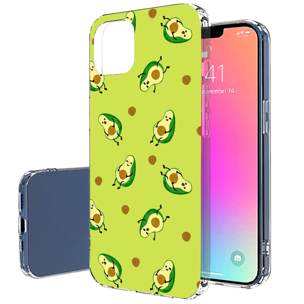 TalkingCase Slim Case for Apple iPhone 13 Pro Max,Green Avocado 2 Print,USA