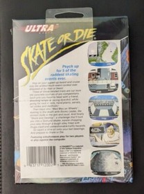 Skate or Die Nintendo NES 1988 Ultra Nuevo Sellado de F&aacute;brica Costura en H Sello Pr&iacute;stino