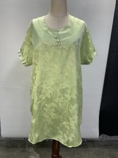 Vintage Victoria Secret Green Nightgown Yellow Label Size Small Sleeve Damaged