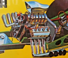 CLASSIC" BLOWN HEMI ( ZOOMIE MEGAPHONE HEADERS) LOTS OF CHROME AND DETAIL 1/25