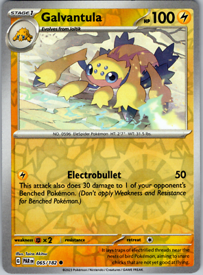 Pokemon - Galvantula - 065/182 - Reverse Holo - Paradox Rift-NM | eBay