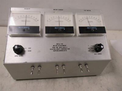 Electro-Craft MCSL-100 Motomatic Motor Speed Controller Current Test Meter