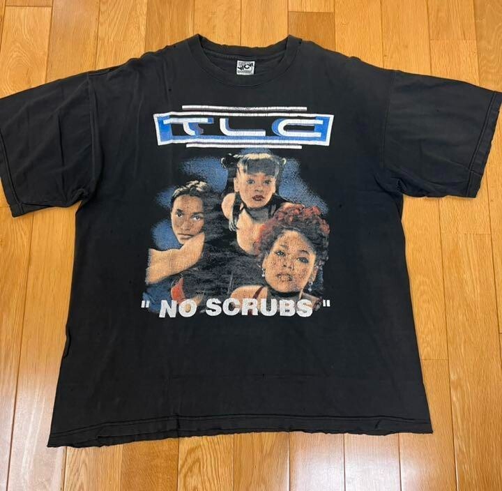 TLC ‘No Scrubs’ vintage rap tee/ bootleg Used TLC 'No Scrubs' Rap Tee XL Vintage 2000 Bootleg Faded