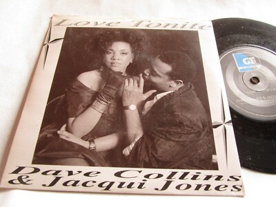 Dave Collins & Jacqui Jones Love Tonite GTI Records Promo Vinyl 7inch Single