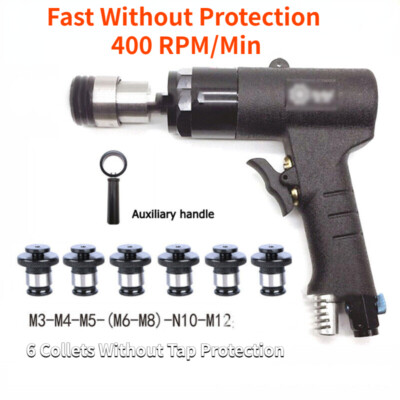 Pneumatic Air Drilling Gun Drill 400Rpm M3-12 Chucks FastSpeed Tapping Machine.