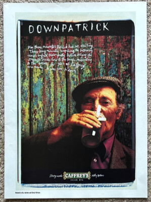 CAFFREY'S - DOWNPATRICK 1996 Full page UK magazine ad print advert