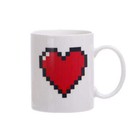 NNEOBA 330ML Peach Heart Color-Changing Ceramic Mug