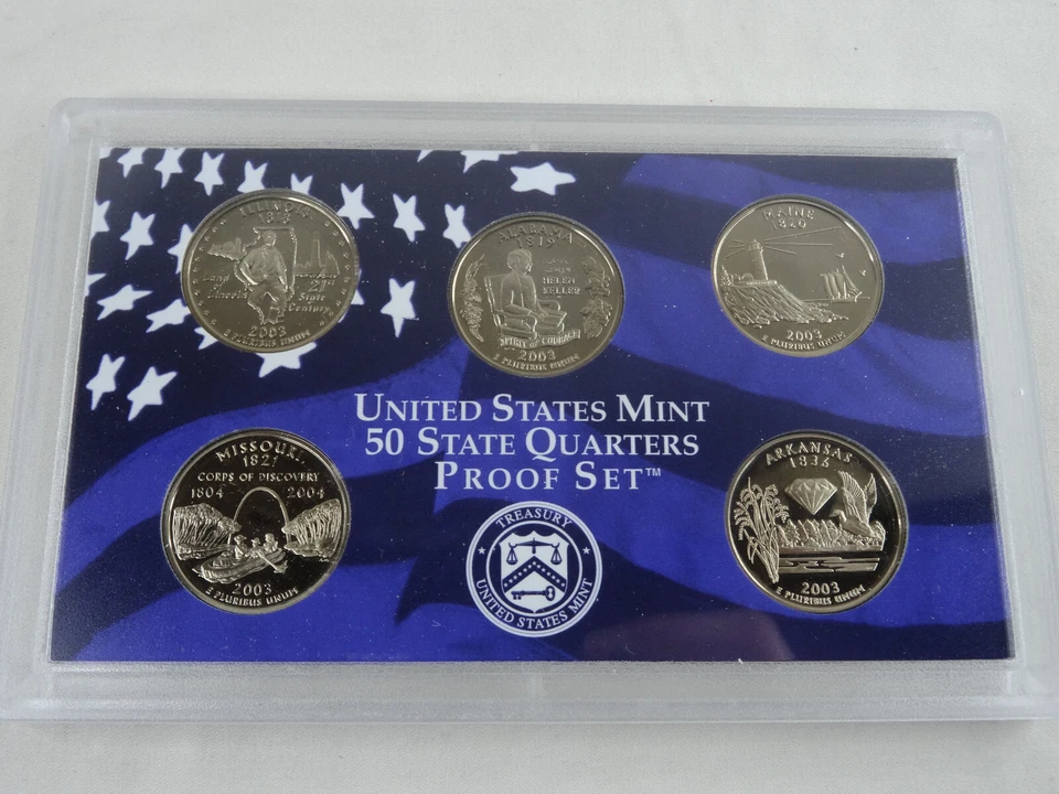 2003-S US Mint Proof Set 10 Coin Set OGP Original Government Packaging COA - Image 2 of 4