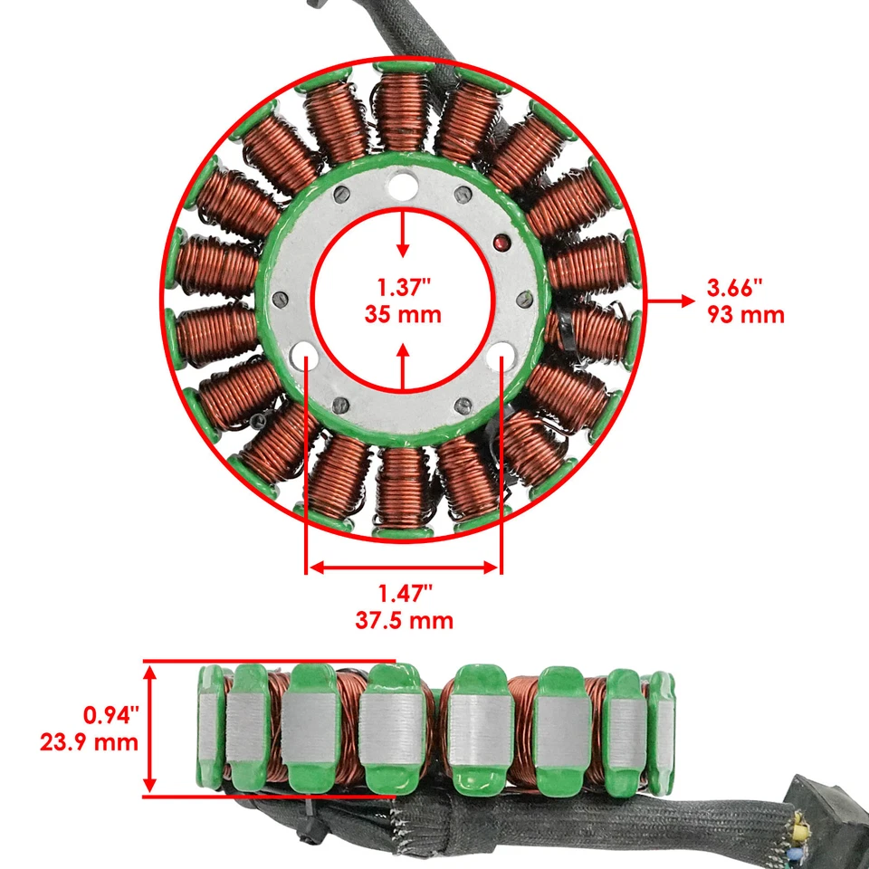 Stator Regulator Rectifier & Gasket for Arctic Cat 400 Dvx 2X4 2004 2006-2008 - Image 2 of 4