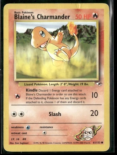Pokémon Blaine's Charmander 61/132 (HP)