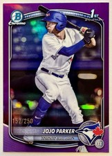 2025 Bowman Draft Chrome Jojo Parker 1st True Purple Refractor #152/250 #BDC-8