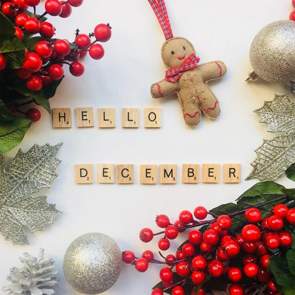 200 Wood Letter Tiles 18x20mm Craft Set DIY Spelling Coasters Games Jewelry Art - Image 2 of 4