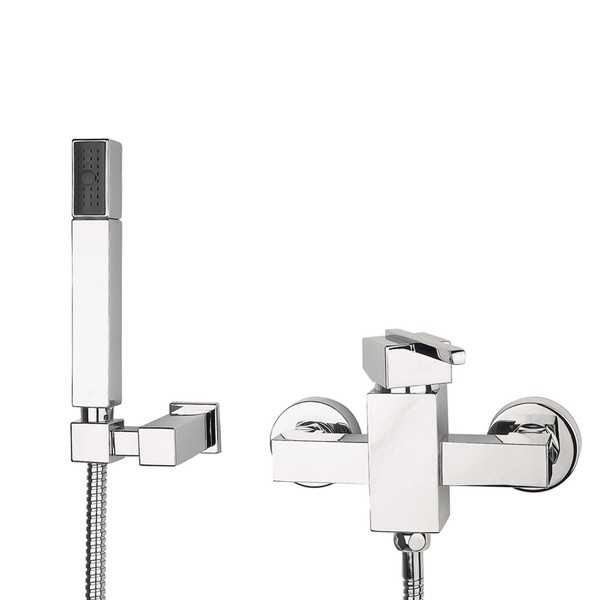 Duscharmatur Mischbatterie Dusche Set Einhebel Wasserhahn Bad Brause Armatur-image