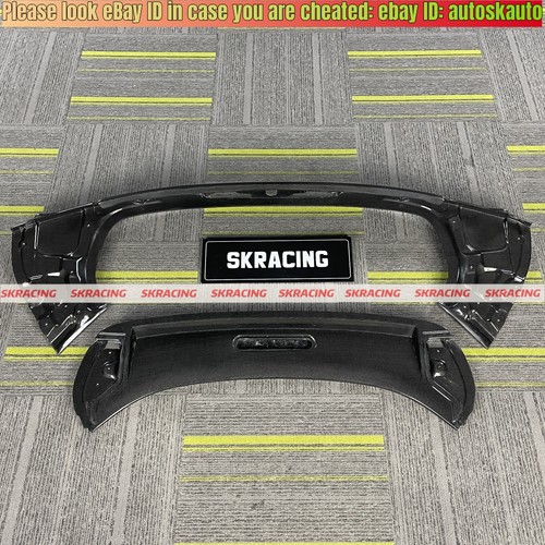 For Ferrari SF90 Dry Carbon Fiber Front Rear Lip Side Skirts Spoiler Wing Kits - Picture 69 of 104