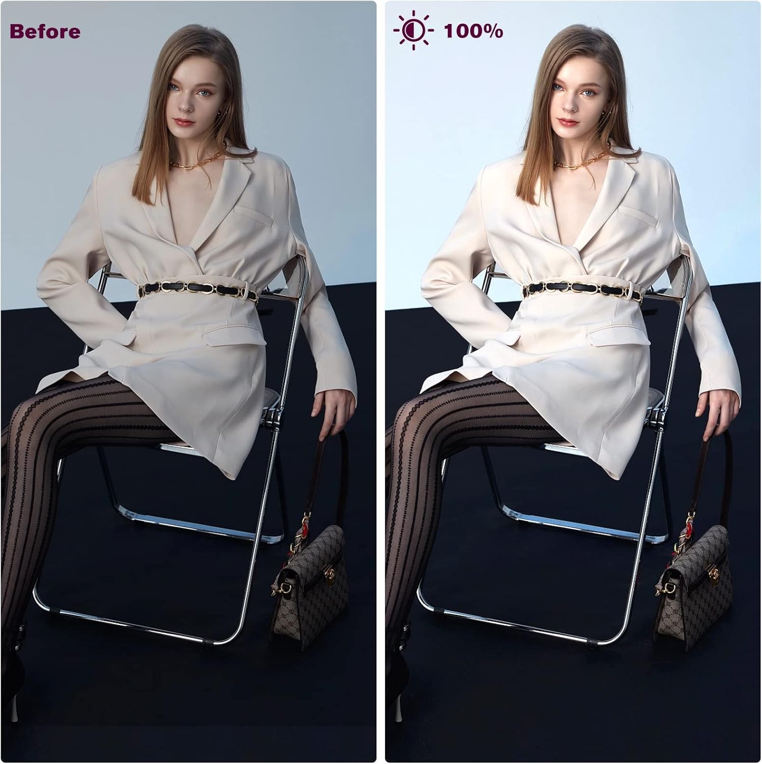 Photography Lighting Kit Dimmable 5600K USB Led Video Studio 9* Color Filters 