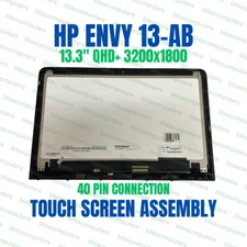 13.3" QHD LCD Touch Screen Assembly HP Envy 13-A 13-AB 13-ab015tu