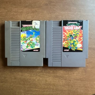 Ultra Games TMNT II Arcade & TMNT NES Game Cartridges