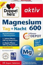 Doppelherz Magnesium 600 Tag und Nacht 2-Phasen-DEPOT - 52.5 g (1er Pack)
