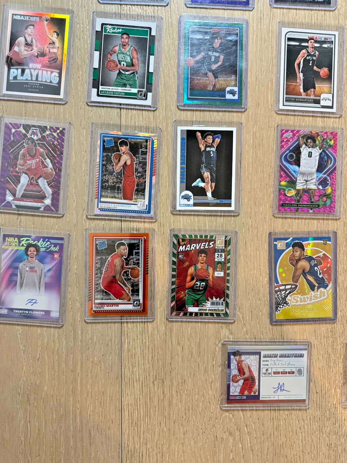 350+ Basketball Panini Rookie Lot Autos Numbered Wembanyama Cooper Flagg Prizm view 5