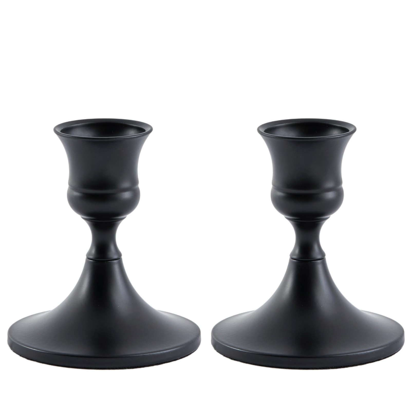 Willceka Black Taper Candle Holder, Candlestick Holders, Vin