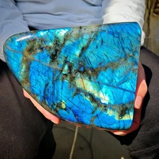 6.8LB Natural Labrador moonstone quartz free form mineral specimen  3100g