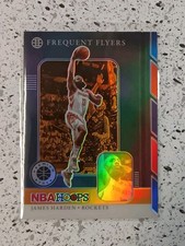 2019-20 NBA Hoops Premium Stock JAMES HARDEN Frequent Flyers Orange Prizm #13