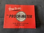 Vintage Original Dearborn Ford Tractor Proof-Meter How to Use Maunal — photo 1