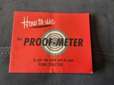 Vintage Original Dearborn Ford Tractor Proof-Meter How to Use Maunal