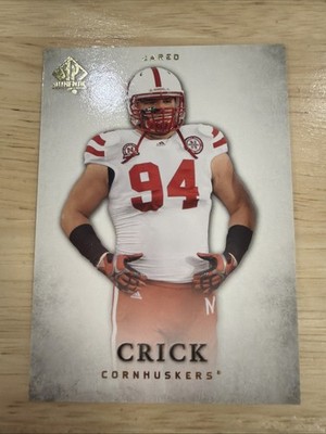 Jared Crick 2012 SP Authentic  Card #93 Nebraska Cornhuskers