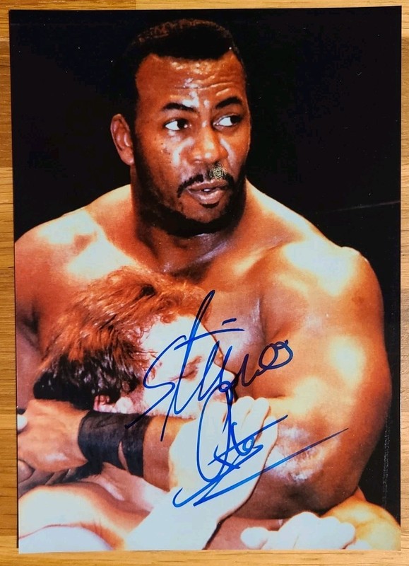 STEVIE RAY signed 5 X 7 photo WCW WWE WWF pro wrestling Harlem Heat