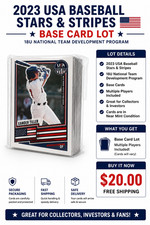2023 USA Baseball Stars & Stripes Base Card Lot Prospects Multiple Players