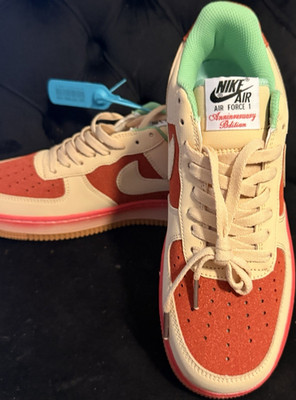 Nike Air Force 1 Low Top Leather Lace Up Sneaker Valentine's Day 2023 FD4616-161