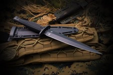 Spartan Blades George Raider Fixed Dagger 7" SK5 Steel Blade Black Nylon Handle