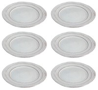 6Er Set Speiseteller, Essteller Galestro D. 29Cm Weiß Keramik Virginia Casa