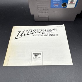 Indiana Jones and the Temple of Doom Nintendo Entertainment System NES W/ Manual